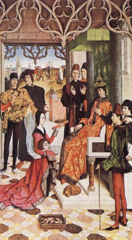 Dieric Bouts The Empress's Ordeal by Fire in front of Emperor Otto III china oil painting image